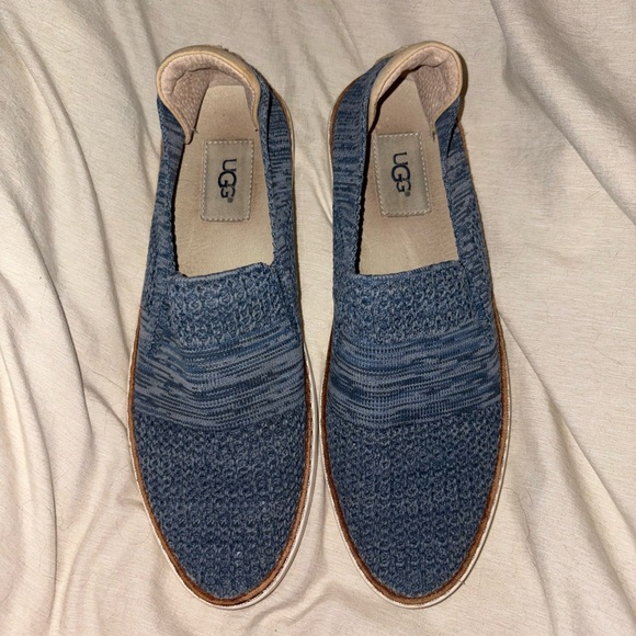 UGG Women's Blue Textured Flats - Picture 2 of 4